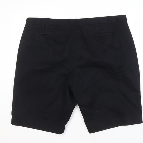 Marks and Spencer Women's Black Chino Shorts Size 22