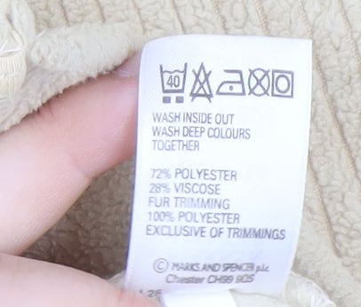 Marks and Spencer Women's Beige Full Zip Jacket