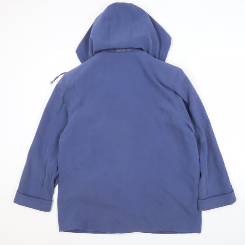 Klassik Women's Blue Hooded Jacket Size 16