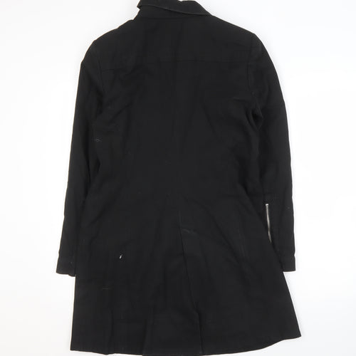 Zara Basic Women's Black Long Coat L