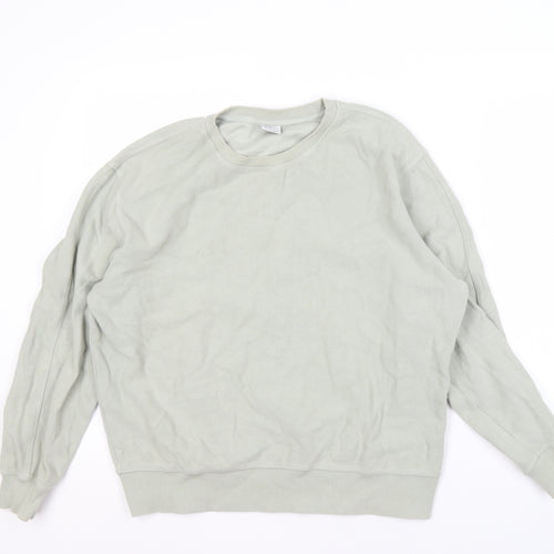 Zara Men's Grey Pullover Sweatshirt M, Stylish & Comfortable