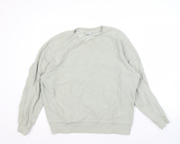 Zara Men's Grey Pullover Sweatshirt M, Stylish & Comfortable