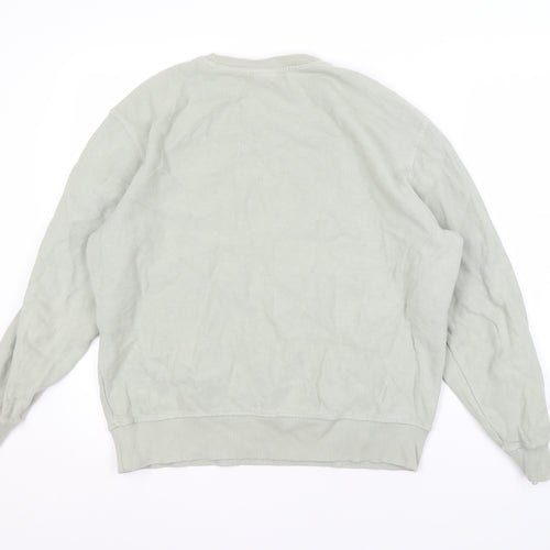 Zara Men's Grey Pullover Sweatshirt M, Stylish & Comfortable