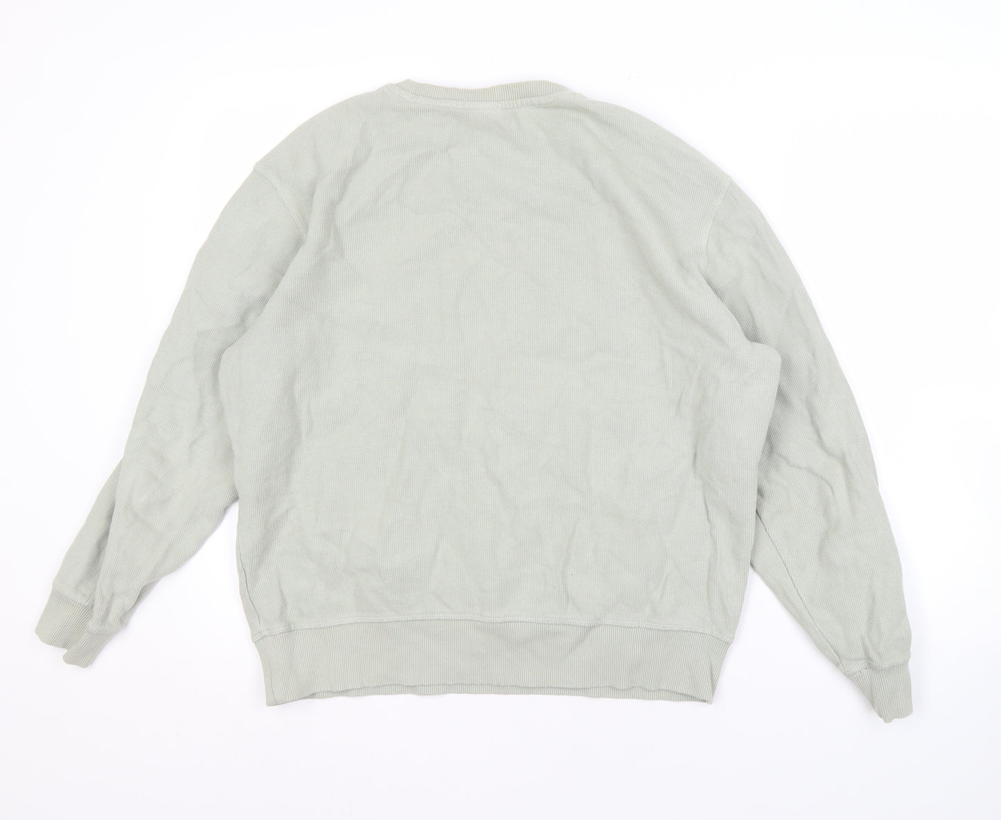 Zara Men's Grey Pullover Sweatshirt M, Stylish & Comfortable