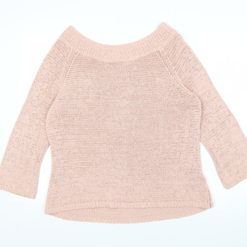 Principles Women's Pink Boat Neck Pullover Jumper Size 16