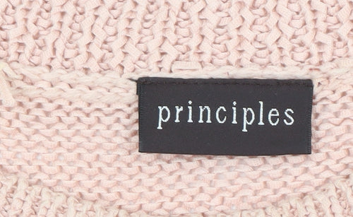 Principles Women's Pink Boat Neck Pullover Jumper Size 16