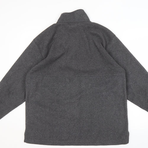 NEXT Men's Grey Medium 1/2 Zip Knit Sweatshirt