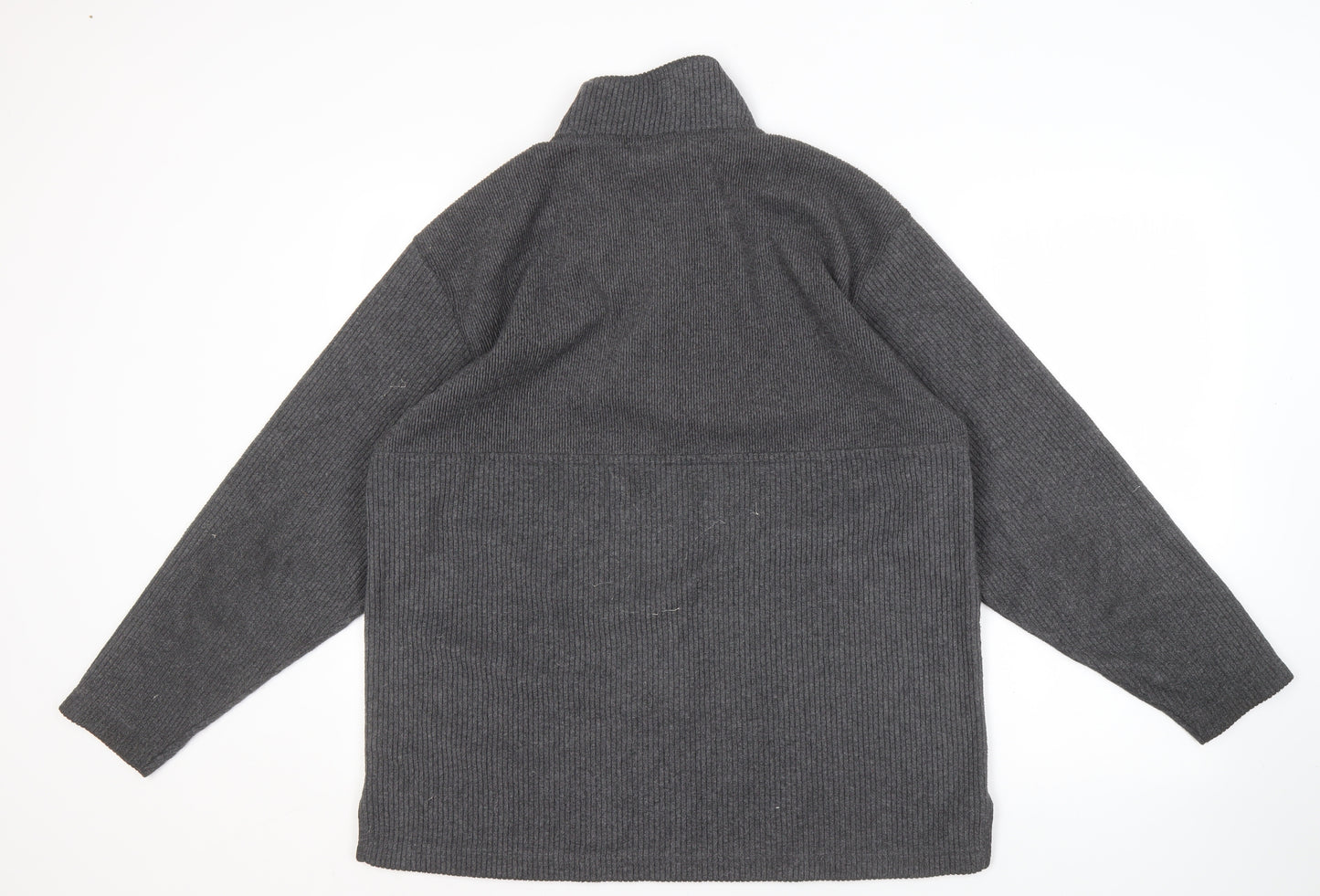 NEXT Men's Grey Medium 1/2 Zip Knit Sweatshirt