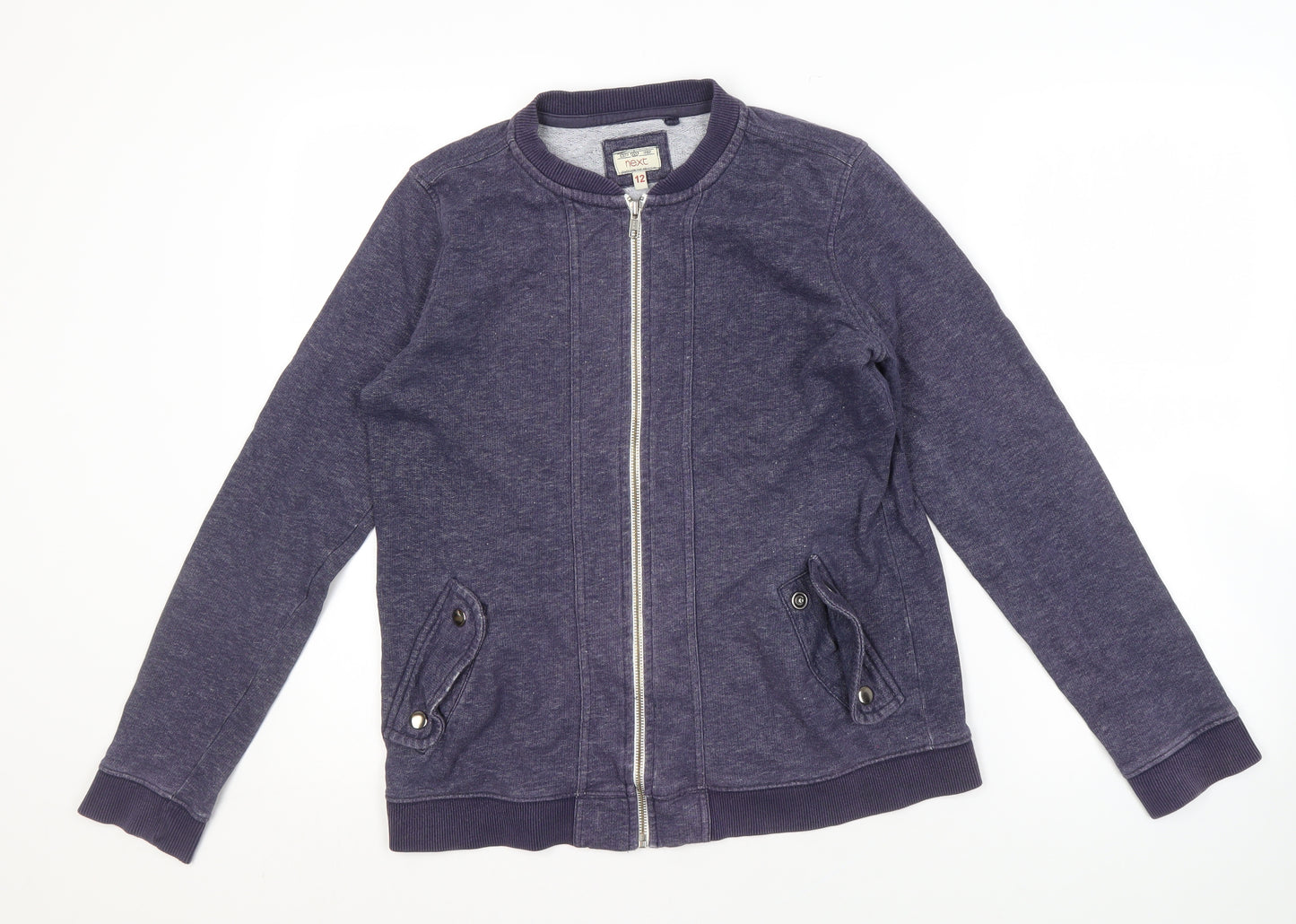 Next Women's Blue Basic Jacket Size 12, Full Zip