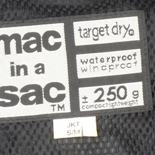 mac in a sac Men's Black Waterproof Rain Jacket S/M