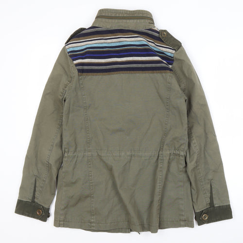 Marks and Spencer Women's Green Military Jacket Size 8