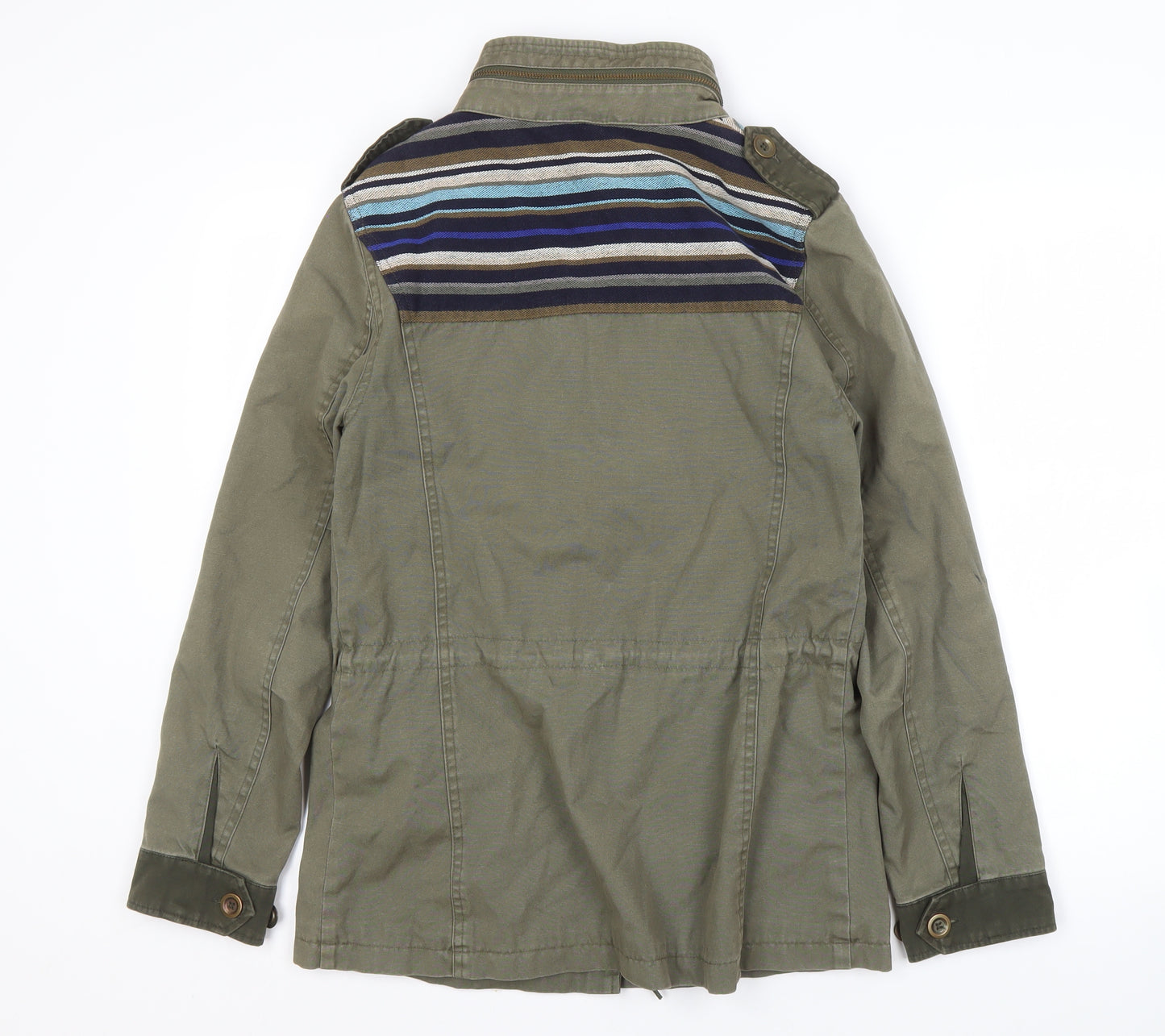 Marks and Spencer Women's Green Military Jacket Size 8