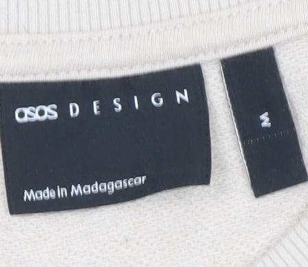ASOS DESIGN Men's Beige Pullover Sweatshirt M