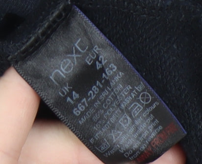 Next Women's Black Logo Sweatshirt Size 14