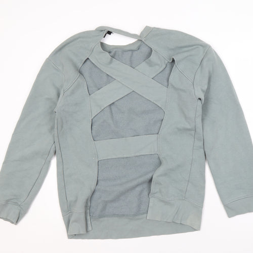 Topshop Women's Grey Sweatshirt Size 14 Casual