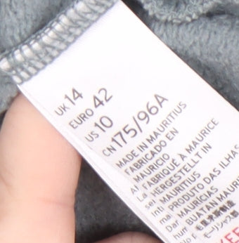 Topshop Women's Grey Sweatshirt Size 14 Casual