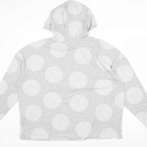Marks and Spencer Women's Grey Polka Dot Hoodie Size 20