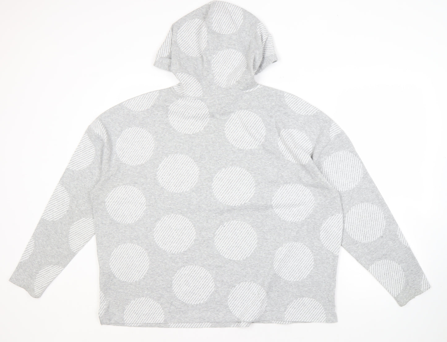 Marks and Spencer Women's Grey Polka Dot Hoodie Size 20