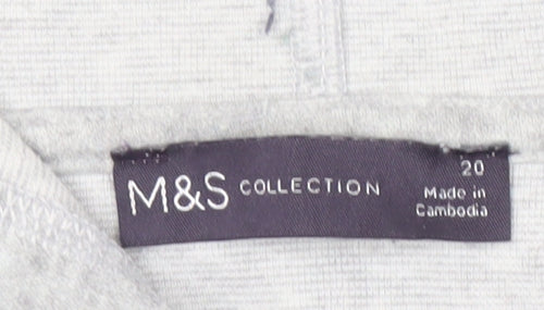 Marks and Spencer Women's Grey Polka Dot Hoodie Size 20