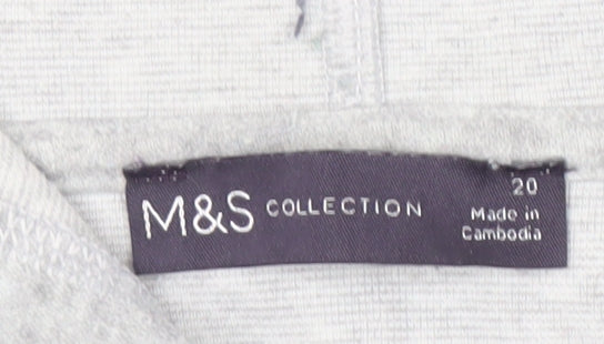 Marks and Spencer Women's Grey Polka Dot Hoodie Size 20