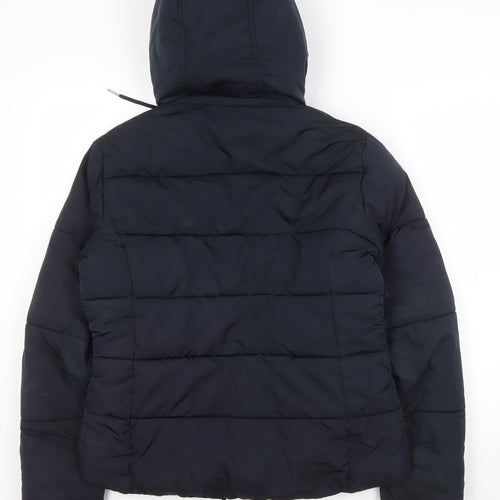 Topshop Women's Black Puffer Jacket Size 10