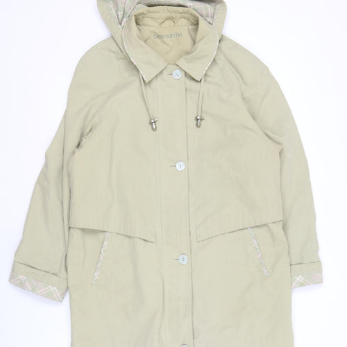 Bonmarché Women's Beige Hooded Mid-Length Jacket, Size S