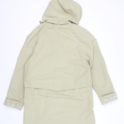 Bonmarché Women's Beige Hooded Mid-Length Jacket, Size S