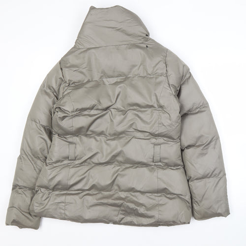 Brave Soul Women's Grey Puffer Winter Jacket M