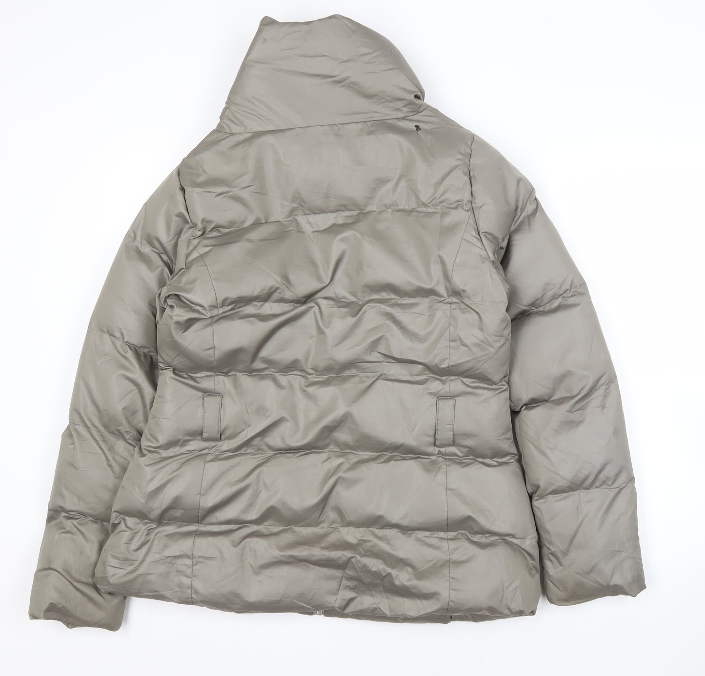 Brave Soul Women's Grey Puffer Winter Jacket M