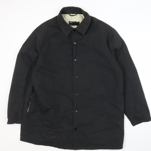 ASOS DESIGN Men's Black Casual Coat Size L