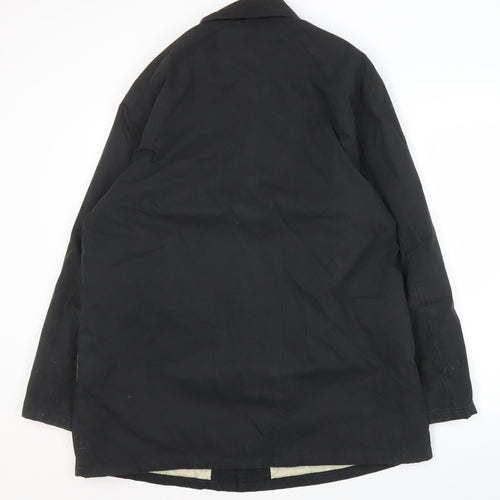 ASOS DESIGN Men's Black Casual Coat Size L