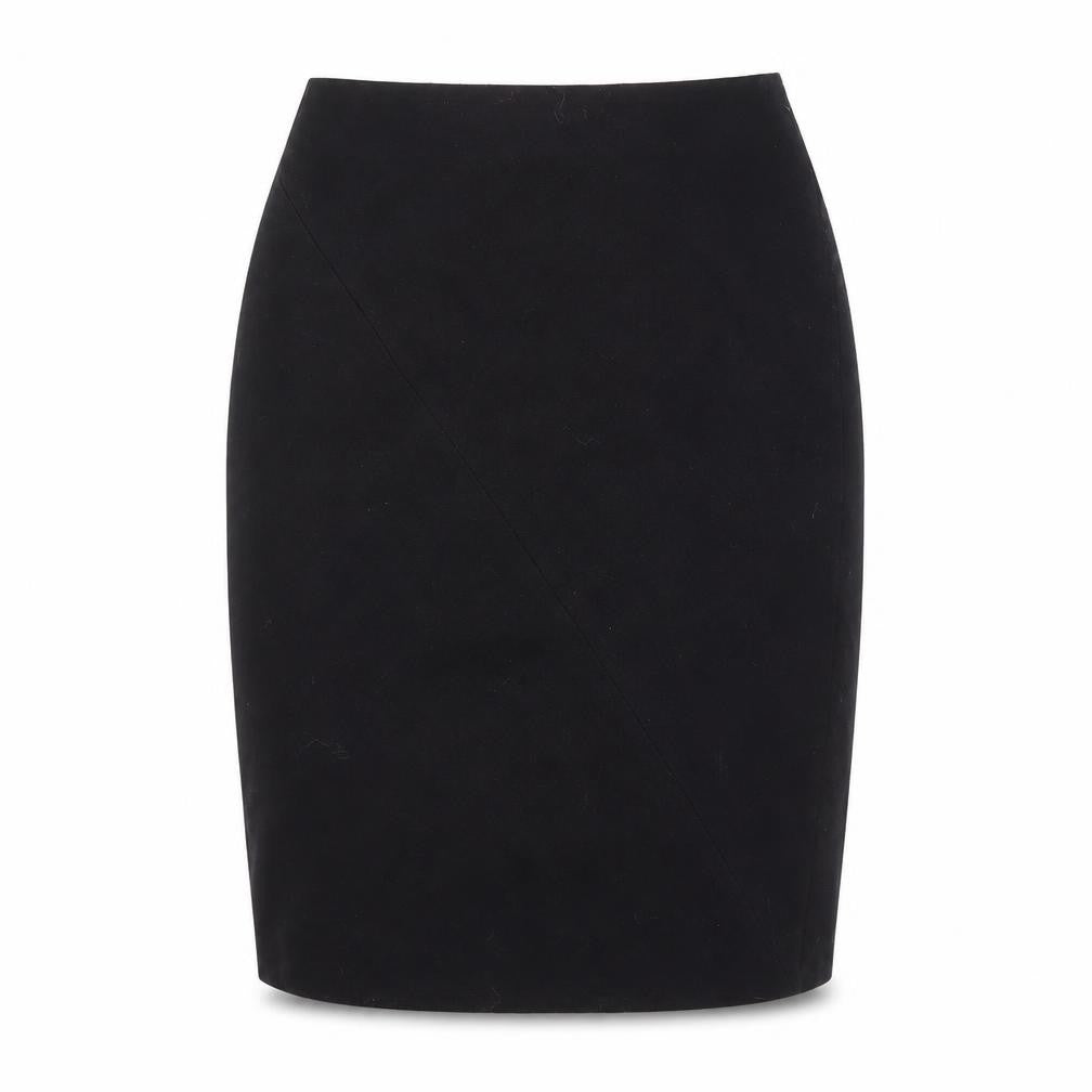 Front view of Elegant Black Women's Pencil Skirt -, size 8, Workwear