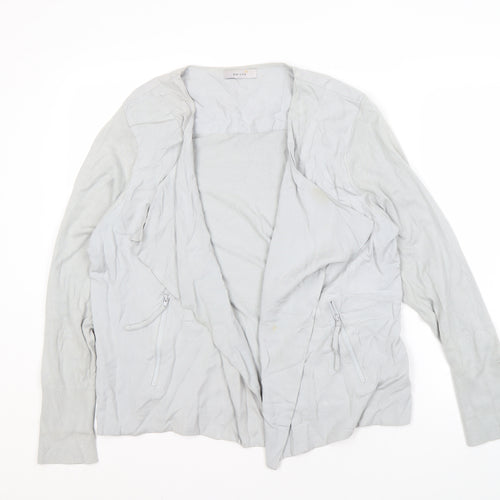 Marks and Spencer Womens Grey Open Front Cardigan Size 18