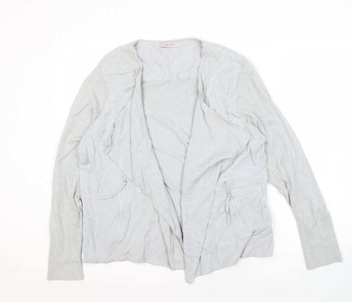Marks and Spencer Womens Grey Open Front Cardigan Size 18