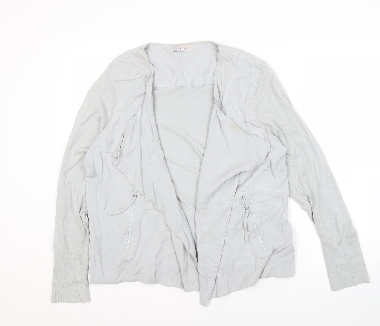 Marks and Spencer Womens Grey Open Front Cardigan Size 18