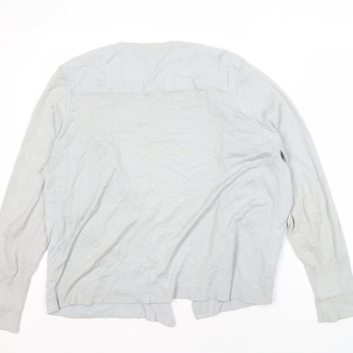 Marks and Spencer Womens Grey Open Front Cardigan Size 18