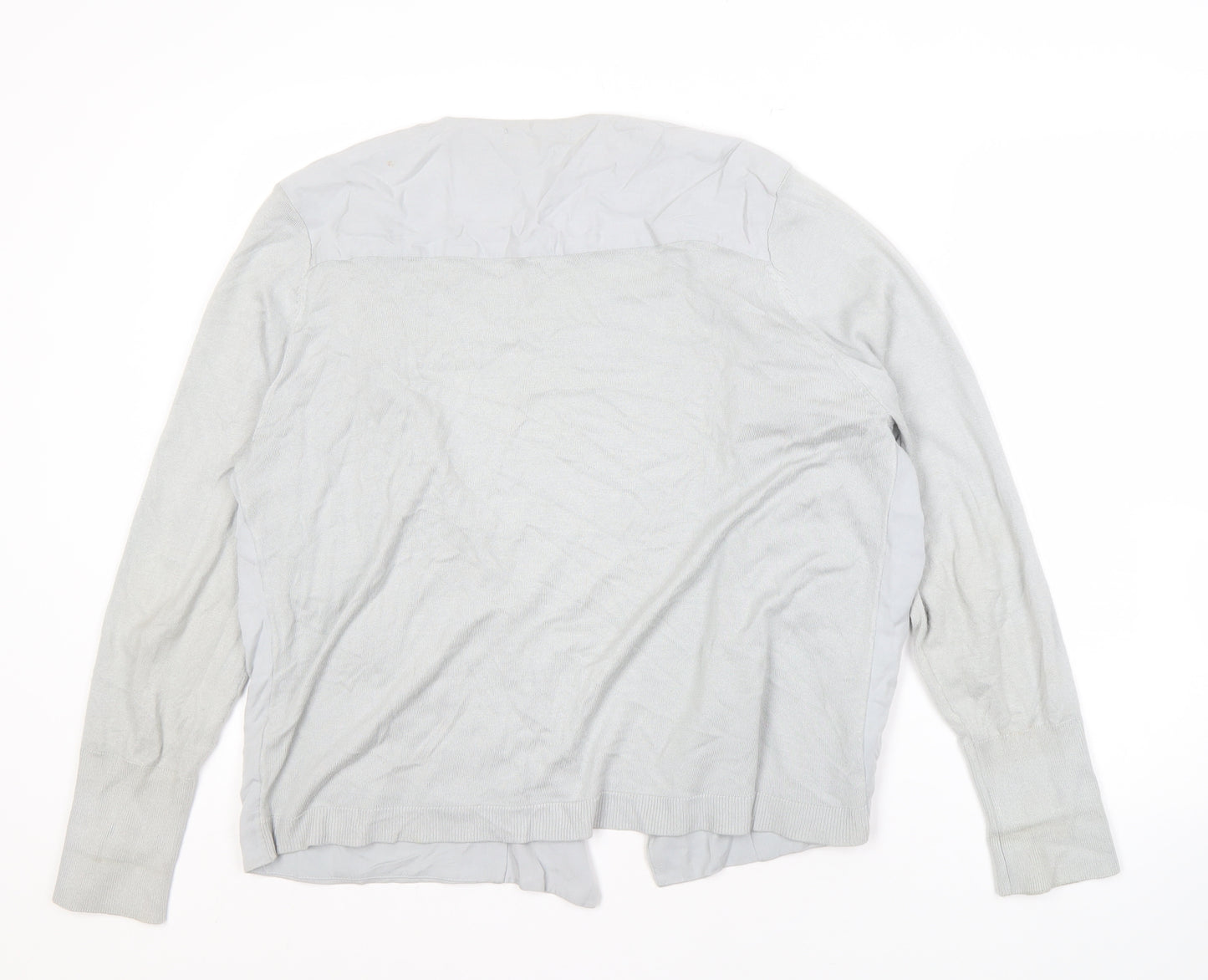 Marks and Spencer Womens Grey Open Front Cardigan Size 18