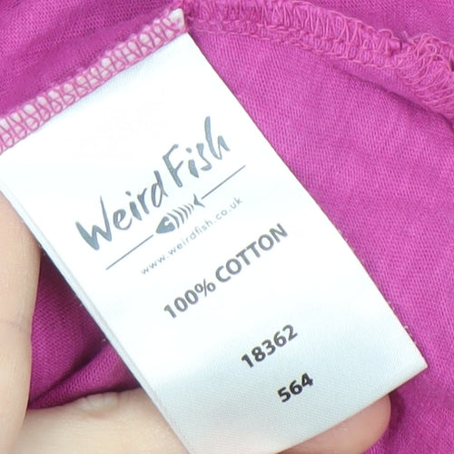 Weird Fish Women's Pink Tank Top Size 16 Sleeveless Cotton