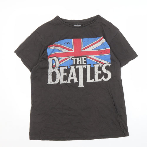 The Beatles Men's Black Large Graphic T-Shirt