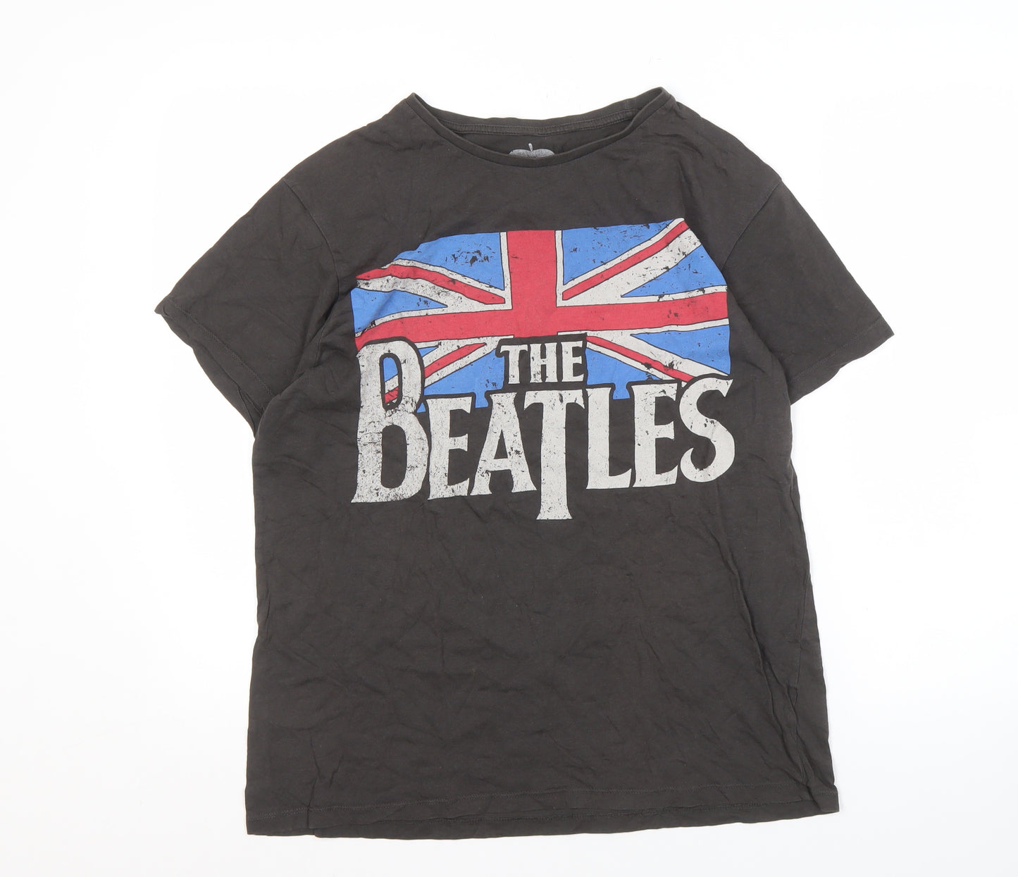 The Beatles Men's Black Large Graphic T-Shirt