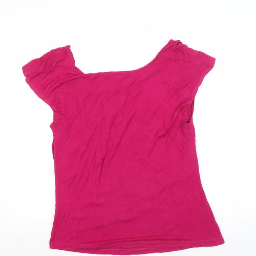 Phase Eight Pink Scoop Neck Short Sleeve Top Size 16