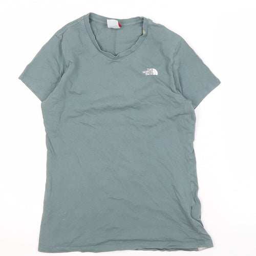 The North Face Women's Green V-Neck T-Shirt M