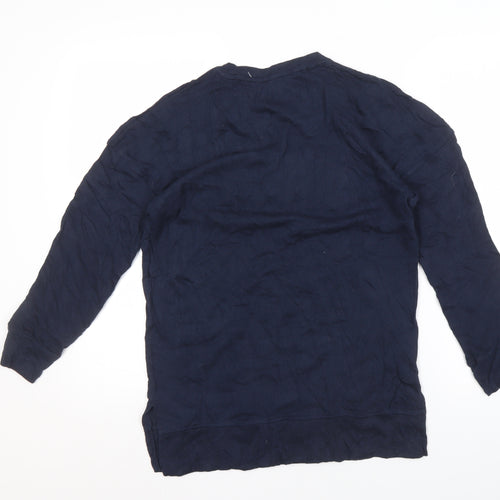 Tommy Hilfiger Men's Blue S Embroidered Pullover Jumper