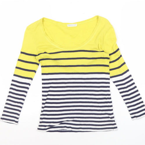 Whistles Women's Multicoloured Striped T-Shirt, Size 6