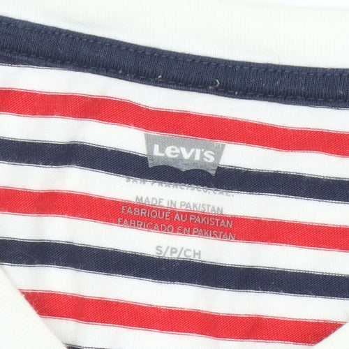 Levi's Men's Striped Multicoloured Cotton T-Shirt Size S