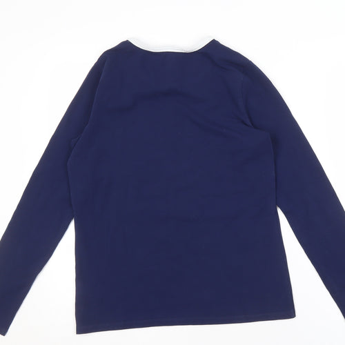 Lands' End Women's Blue Long Sleeve T-Shirt - S