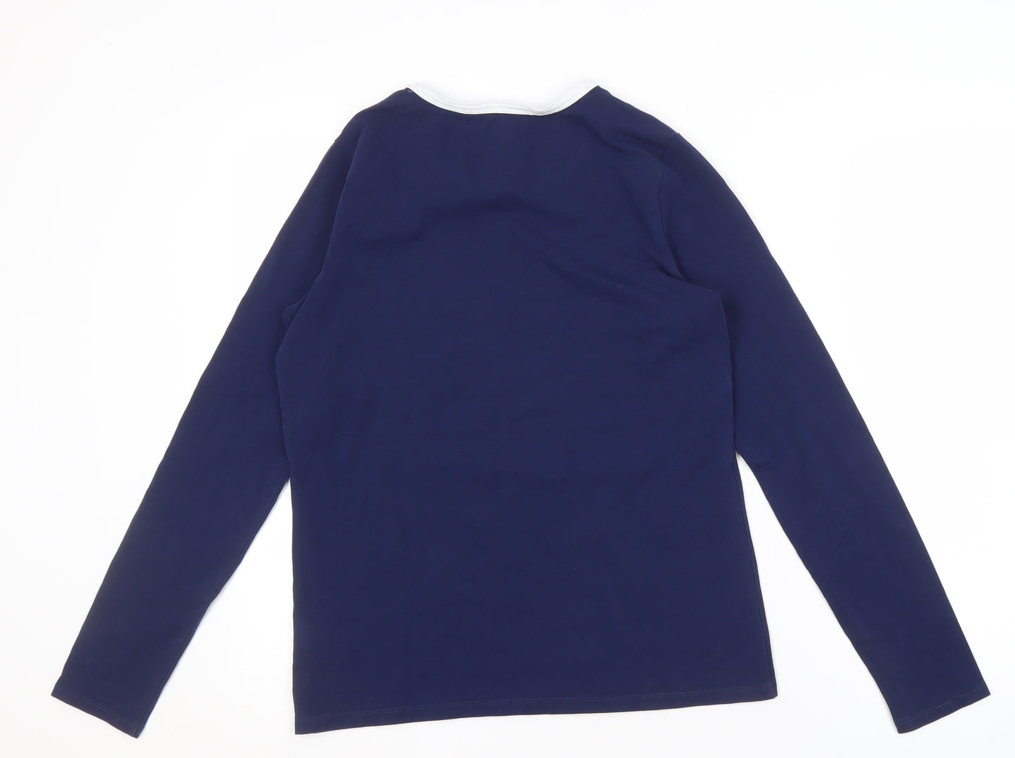 Lands' End Women's Blue Long Sleeve T-Shirt - S