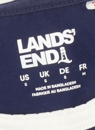 Lands' End Women's Blue Long Sleeve T-Shirt - S
