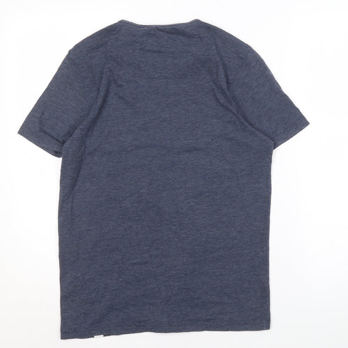 Jack & Jones Men's Blue Graphic Print T-Shirt M