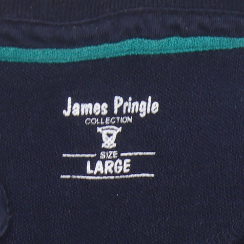 James Pringle Men's Multicoloured Polo Shirt L